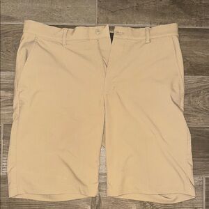 Greg Norman Collection Tan Flat Front Shorts